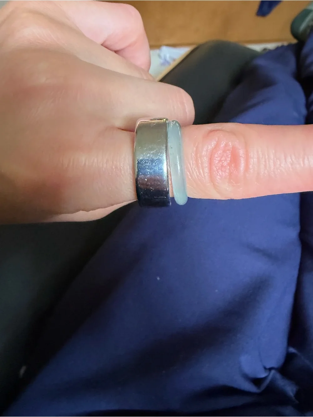 Oura Ring Set in Silver size 8